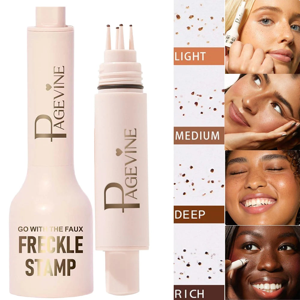 Enhance your natural beauty with the 5-Point Freckle Stamp Pen. Featuring an innovative five-point applicator for quick, flawless application, it creates soft, realistic-looking freckles that complement any makeup look. Achieve a fresh, effortless glow wi