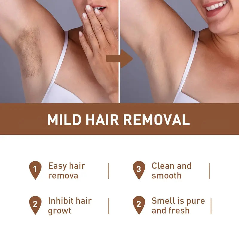 Enriched with 24K Gold and Collagen, this luxurious formula gently removes unwanted hair while helping to nourish and hydrate your skin. Designed for a smooth, effortless application, it leaves your skin feeling soft, refreshed, and beautifully cared for